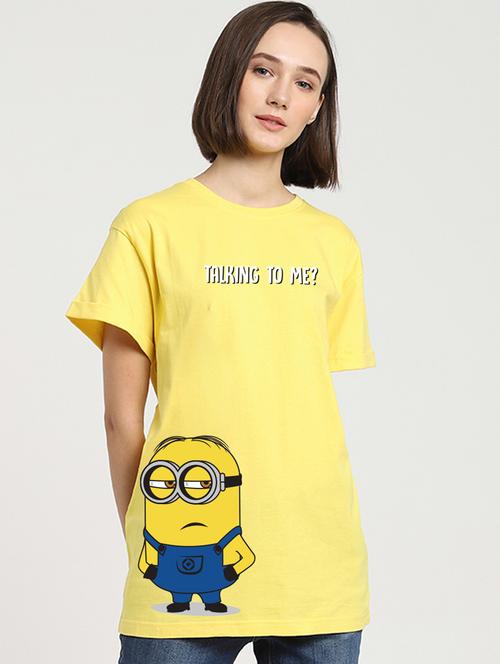 yellow round neck t-shirt - 20721986 - Very Small Image - 1