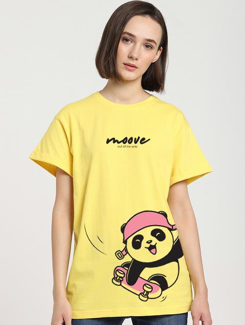 yellow round neck t-shirt - 20721988 - Very Small Image - 1