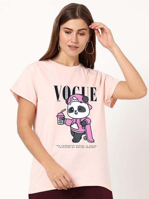 women rosewater cotton graphic t-shirt - 20722057 - Very Small Image - 1