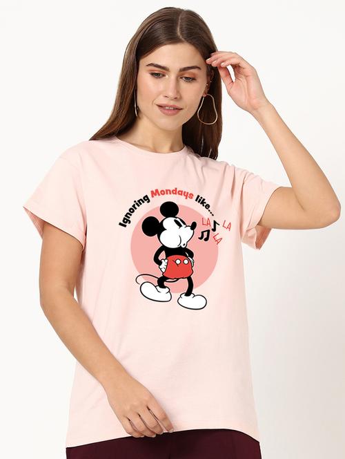 rosewater graphic round neck t-shirt - 20722062 - Very Small Image - 1