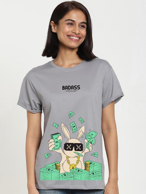 grey round neck t-shirt - 20722083 - Very Small Image - 1