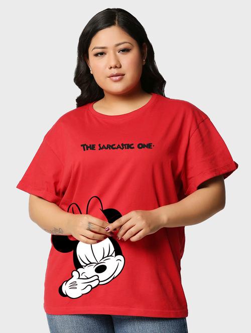 red round neck t-shirt - 20722093 - Very Small Image - 1