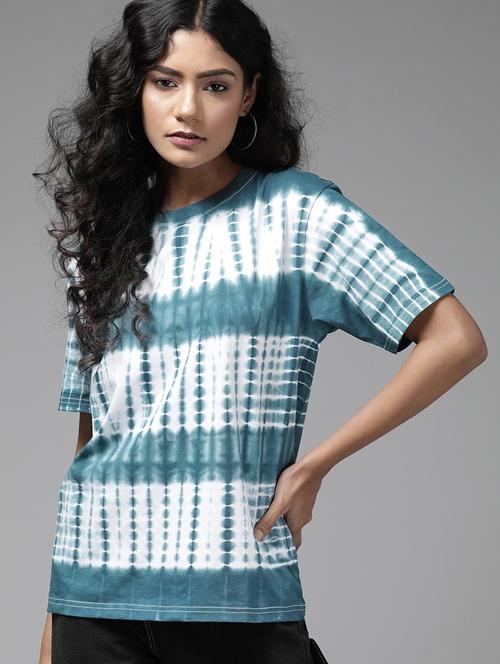 teal cotton regular t-shirt - 20722353 - Very Small Image - 1