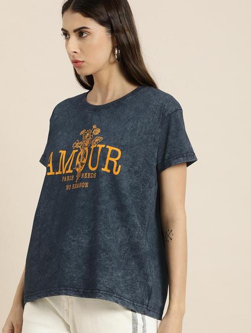 charcoal cotton oversized t-shirt - 20722434 - Very Small Image - 1