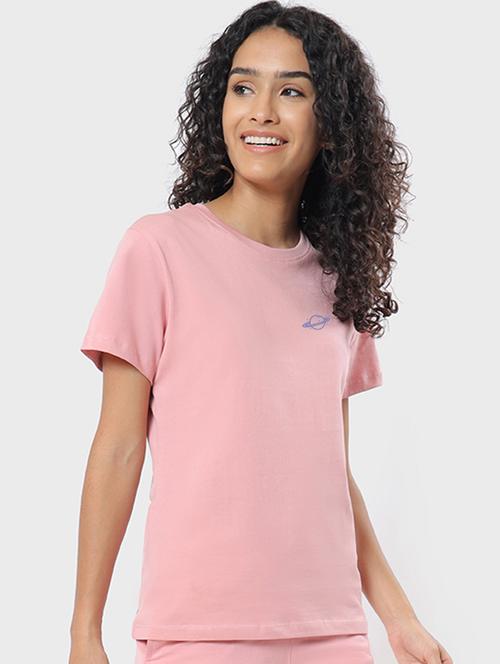 pink cotton regular tshirt - 20722478 - Very Small Image - 1