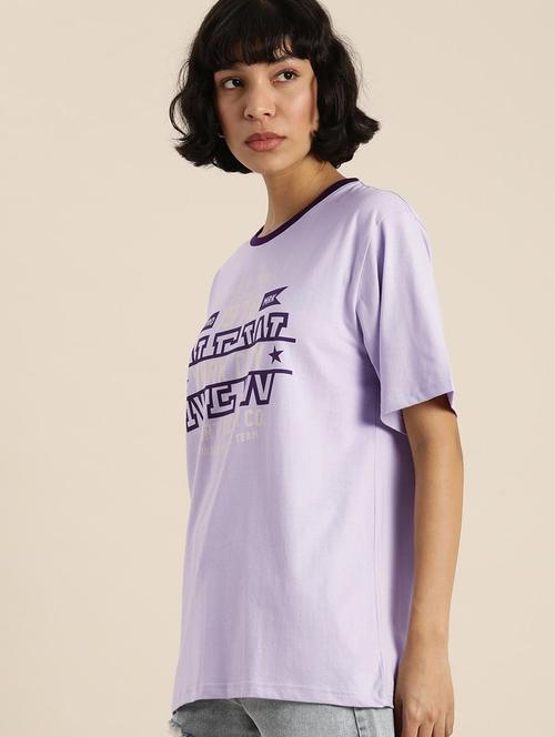 lavender cotton regular t-shirt - 20722484 - Very Small Image - 1