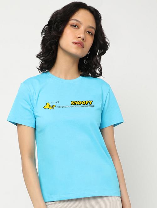turquoise cotton regular t-shirt - 20722742 - Very Small Image - 1