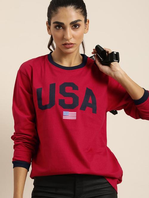 pink cotton regular t-shirt - 20722810 - Very Small Image - 1
