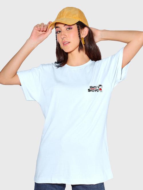 light blue cotton oversized t-shirt - 20723021 - Very Small Image - 1