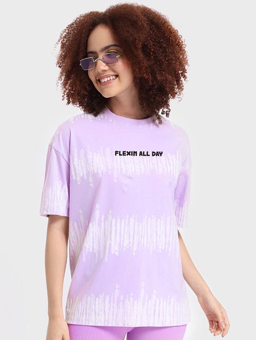 lavender cotton oversized t-shirt - 20723154 - Very Small Image - 1