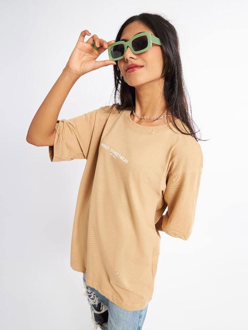 women round neck back print t-shirt - 20723485 - Very Small Image - 1
