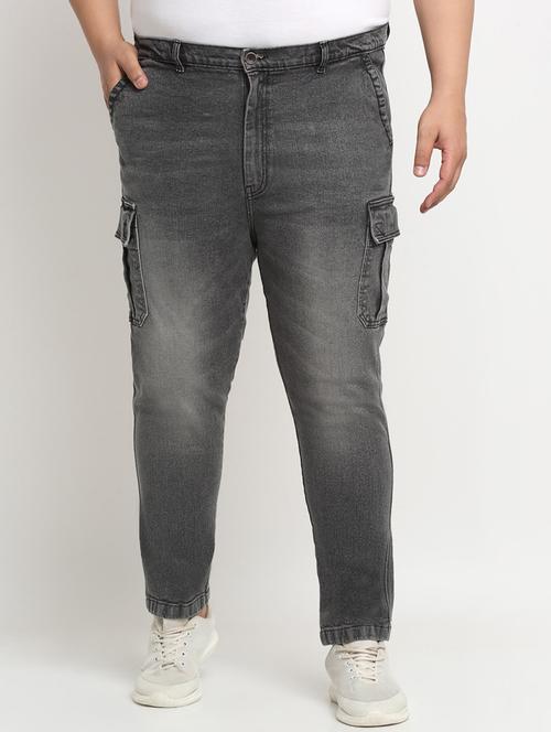 mens cargo plain jeans - 20724048 - Very Small Image - 1