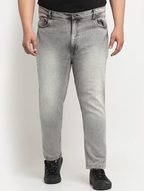 mens straight fit plain jeans - 20724074 - Very Small Image - 1