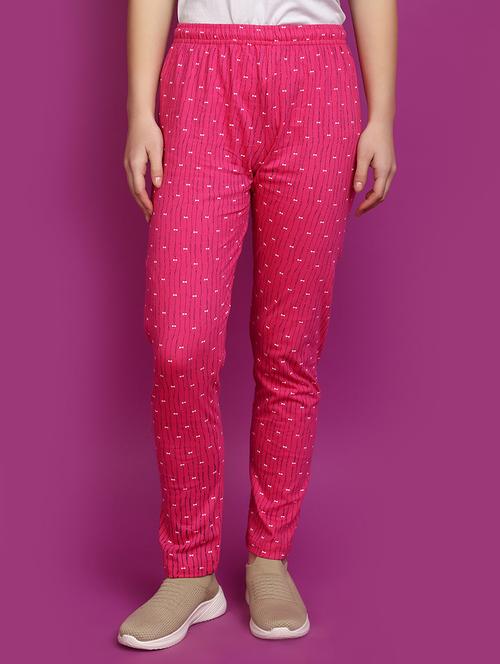 fuchsia cotton plus track pants - 20725176 - Very Small Image - 1
