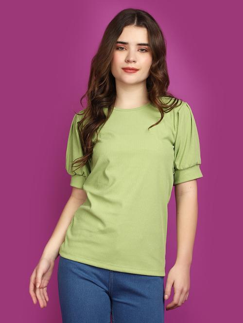 green cotton regular top - 20725452 - Very Small Image - 1