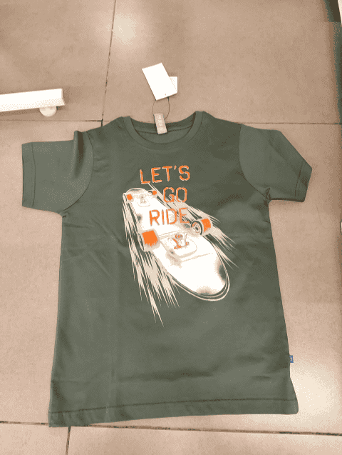 olive cotton single jersey tshirt - 20725518 - Very Small Image - 1