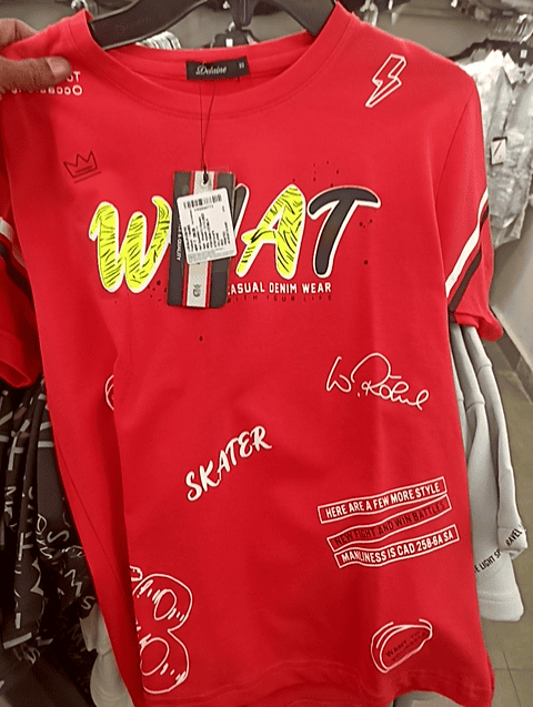 red cotton lycra tshirt - 20725543 - Very Small Image - 1