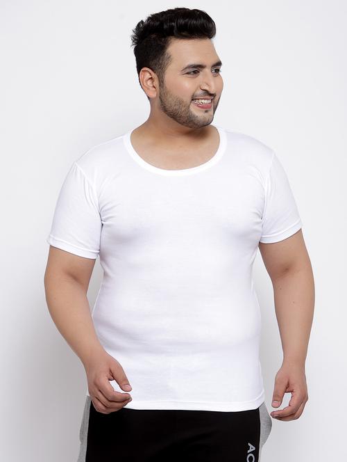 men cotton half sleeve vest - 20727467 - Very Small Image - 1