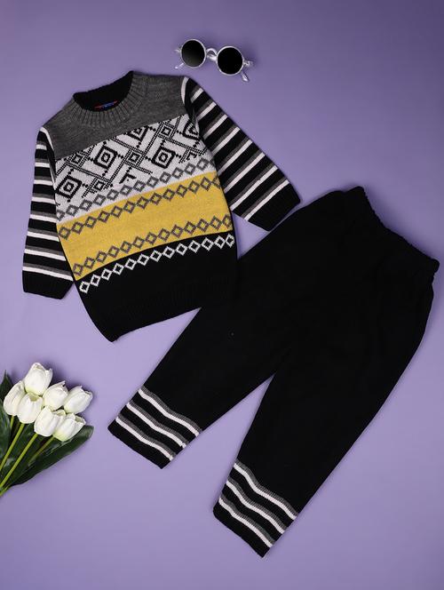 black cotton suit sets twin & dungree - 20728277 - Very Small Image - 1