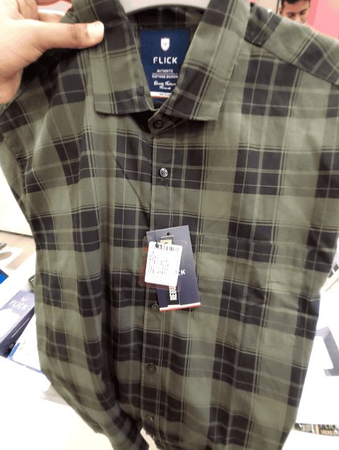 olive poplin casual shirt - 20729198 - Very Small Image - 1