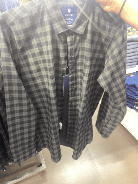 olive poplin casual shirt - 20729317 - Very Small Image - 1