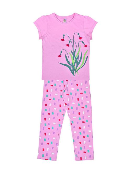 kids cotton full lenght twin set - 20730660 - Very Small Image - 1