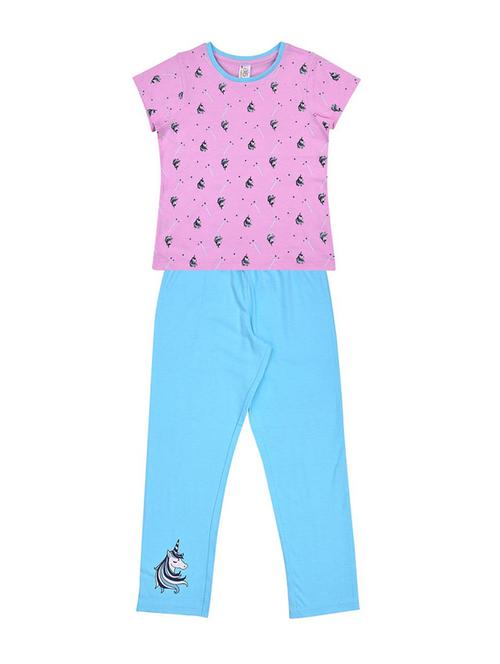 kids cotton full lenght twin set - 20730663 - Very Small Image - 1
