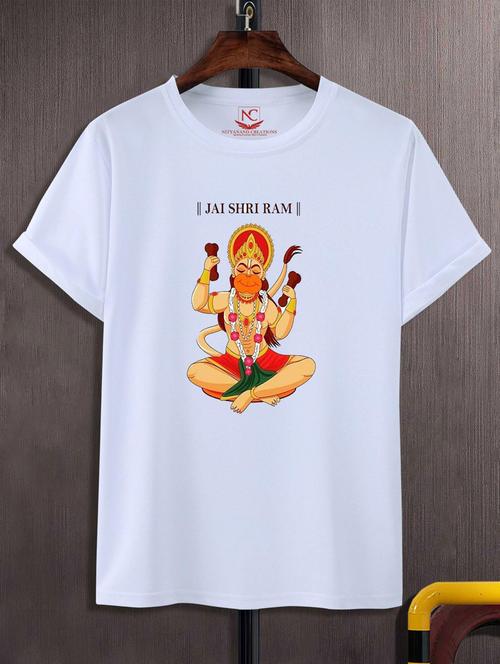 round neck chest printed t-shirt - 20738561 - Very Small Image - 1