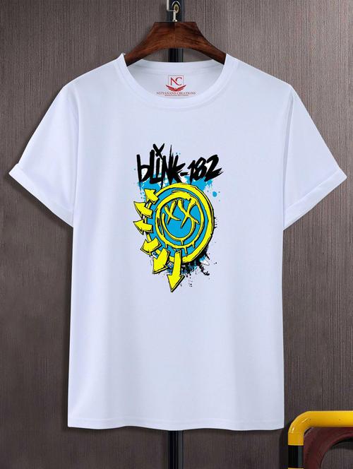 white round neck chest printed t-shirt - 20738613 - Very Small Image - 1