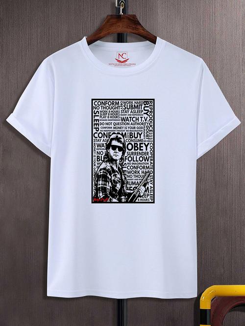 unisex typographic printed t-shirt - 20739214 - Very Small Image - 1