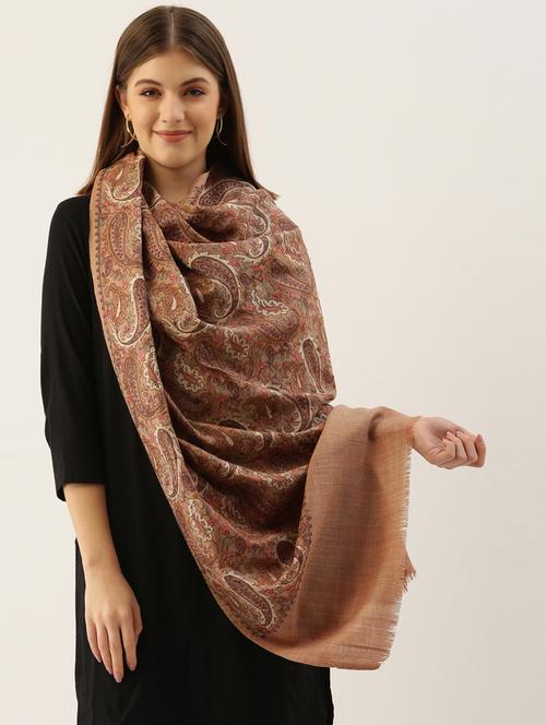 beige wool shawl - 20739685 - Very Small Image - 1