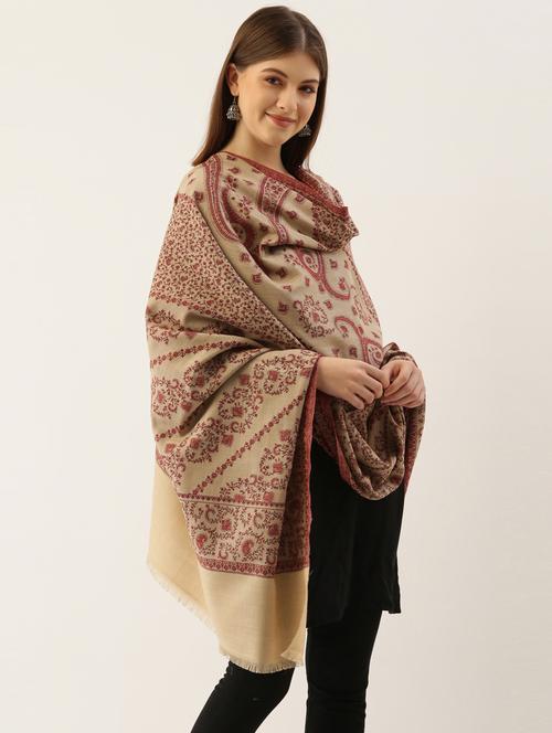 women self designed shawl - 20739825 - Very Small Image - 1