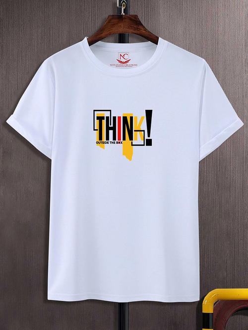 unisex typographic printed regular t-shirt - 20740224 - Very Small Image - 1