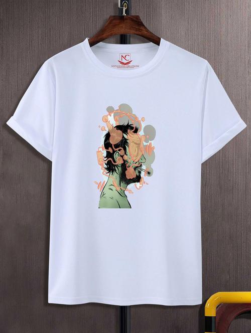white polyester regular t-shirt - 20741587 - Very Small Image - 1