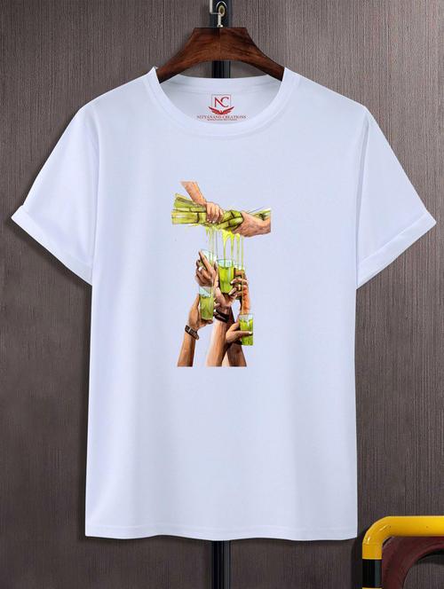 white polyester regular t-shirt - 20741872 - Very Small Image - 1