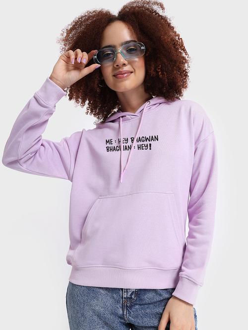 lavender wool regular sweatshirt - 20743030 - Very Small Image - 1
