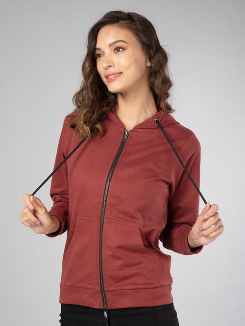 maroon wool regular sweatshirt - 20743100 - Very Small Image - 1