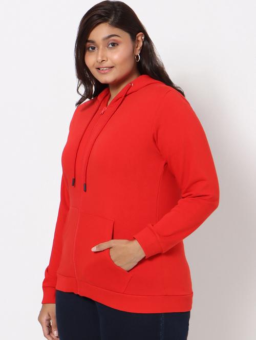red wool plain sweatshirt - 20743103 - Very Small Image - 1