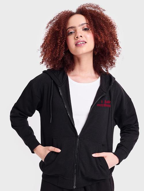 black wool sweatshirt - 20743181 - Very Small Image - 1