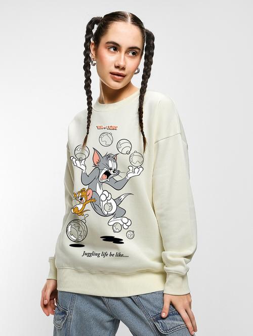 off-white cotton blend regular sweatshirt - 20743408 - Very Small Image - 1