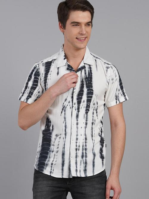 men tie & dye cotton casual shirt - 20743880 - Very Small Image - 1