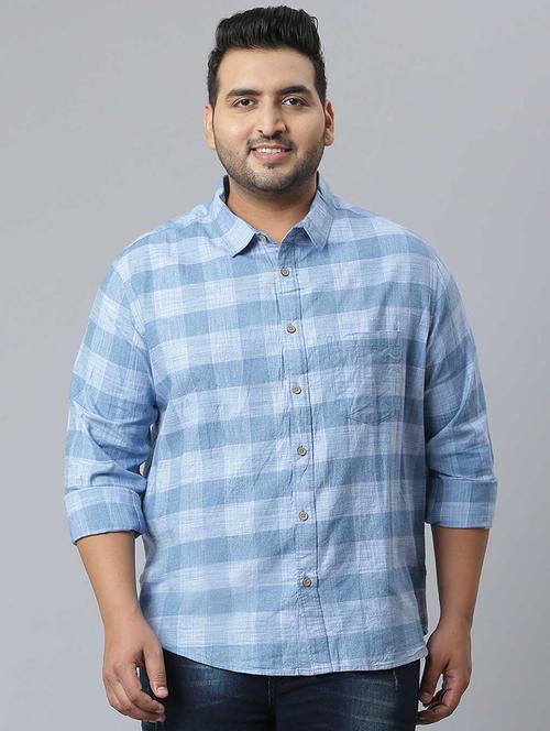 men checkered cotton casual shirt - 20744153 - Very Small Image - 1