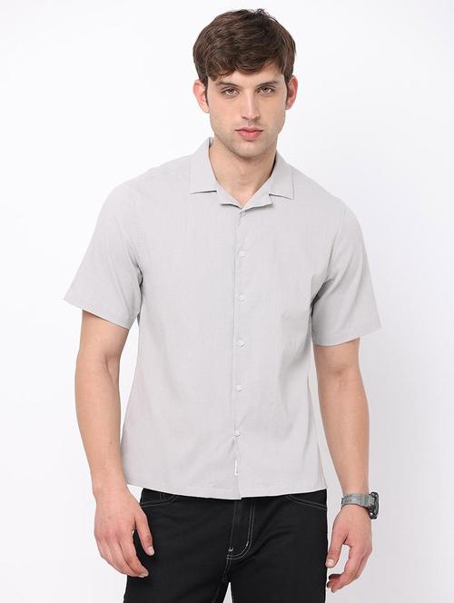men solid cotton casual shirt - 20744491 - Very Small Image - 1