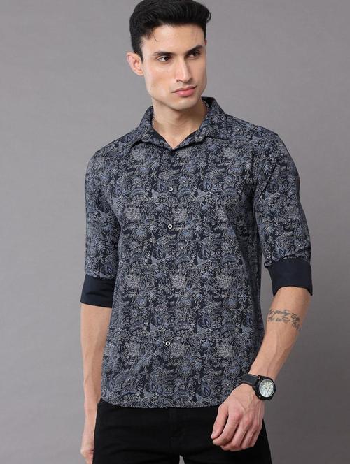 men printed cotton casual shirt - 20744530 - Very Small Image - 1