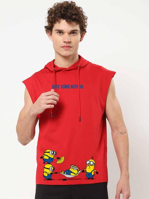 man printed sleeveless vest - 20744808 - Very Small Image - 1