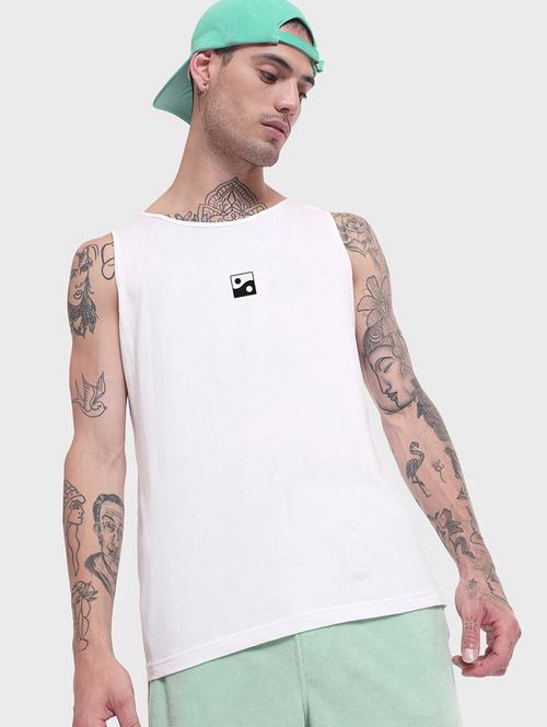 man typographic sleeveless vest - 20744871 - Very Small Image - 1