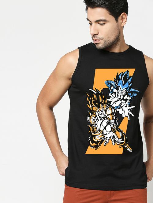 man graphic sleeveless vest - 20744935 - Very Small Image - 1