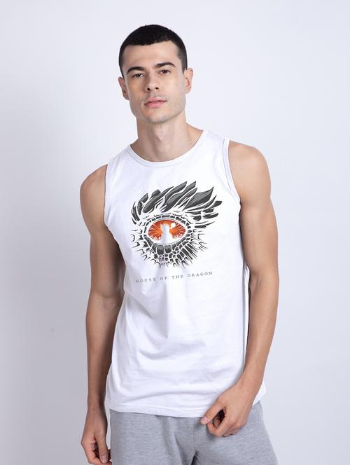 man printed sleeveless vest - 20744989 - Very Small Image - 1