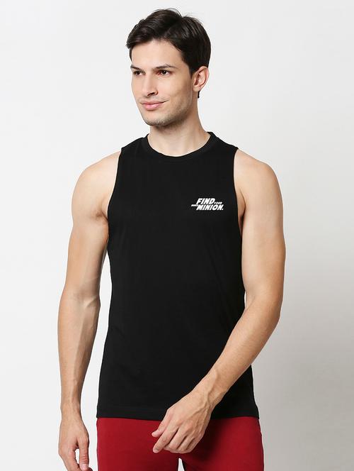 man graphic sleeveless vest - 20744998 - Very Small Image - 1