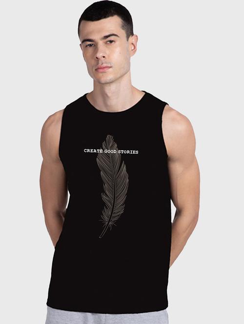 man printed sleeveless vest - 20745018 - Very Small Image - 1